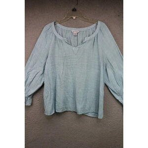 Tommy Bahama Pullover Gingham Balloon Sleeves-Size XL